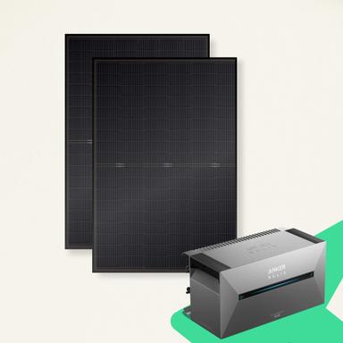 Priwatt 1000W Balkonkraftwerk mit Anker Solix Solarbank 2 AC