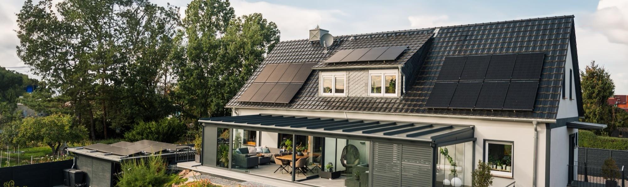 Wohnhaus mit installierter priwatt Solaranlage