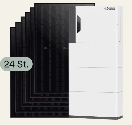24 Solarmodule mit Hochvolt-Speicher