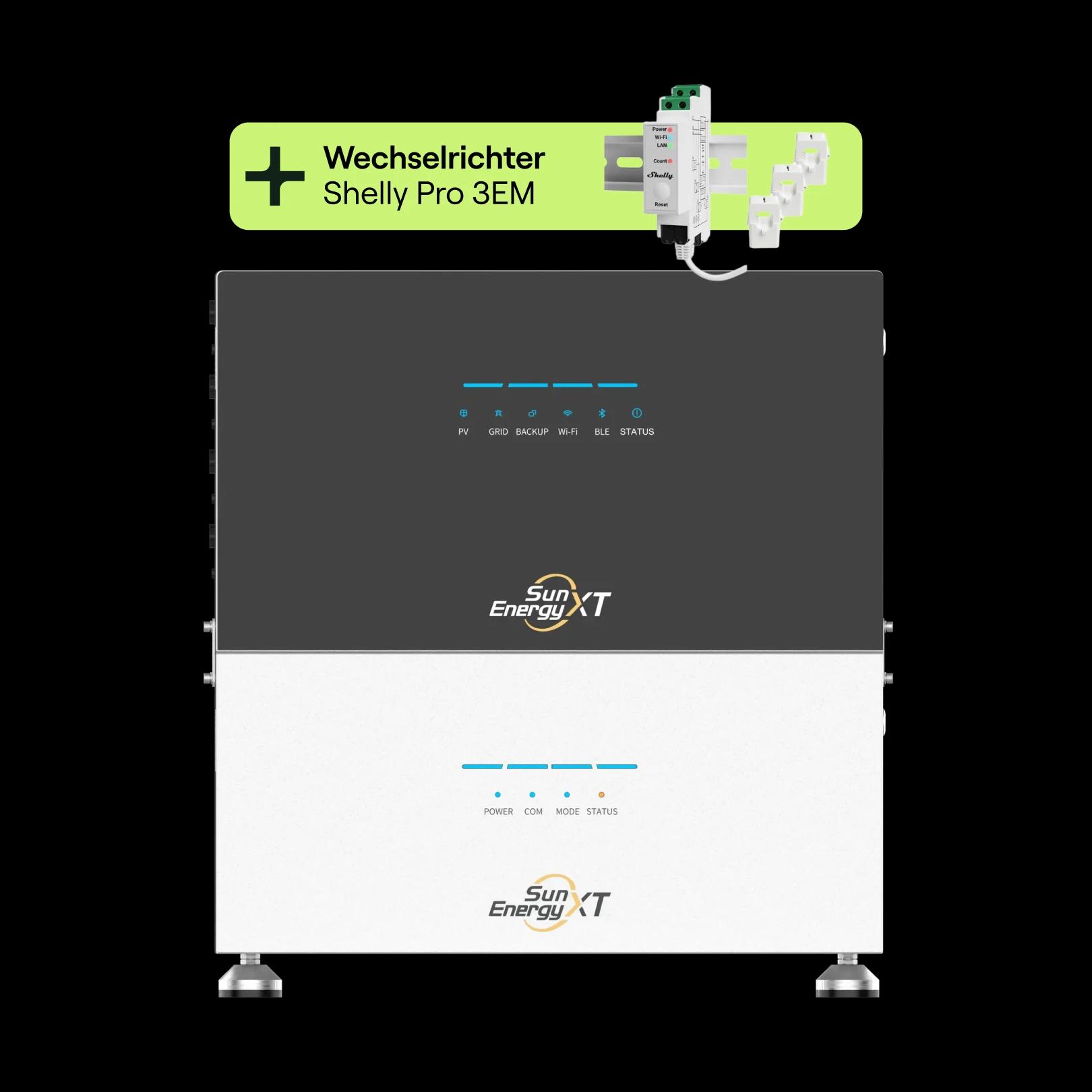 12 Solarmodule mit SunEnergyXT 500 Pro